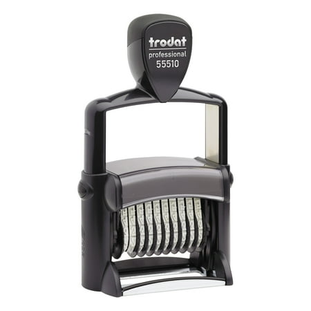 Identity Group Professional Numberer, Self-Inking, Type Size 2, 10 Digits, Black