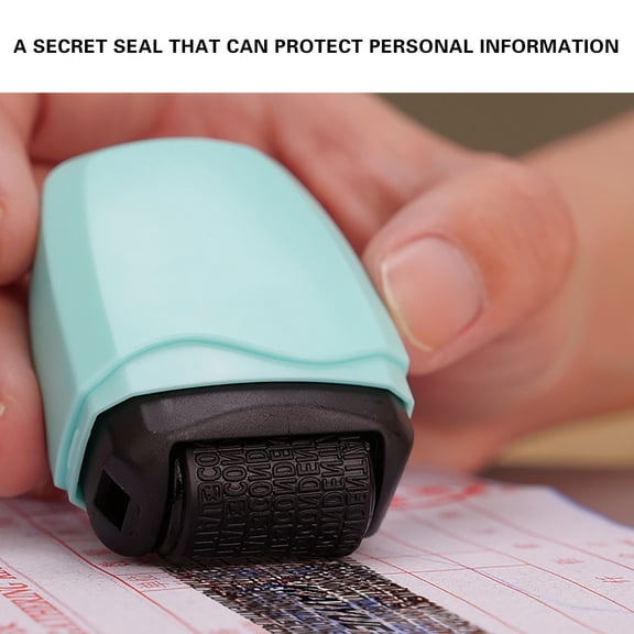 Identity Protection Roller Stamp Confidential Information Security Roller Ink Privacy Data Blocker Stamp For Bills Documents Office Home Financial Paper Disposal Use