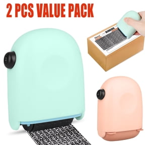 Identity Protection Roller Stamp, DISEN 2 Pcs Anti Theft Rolling Guard Stamp Designed for Secure Confidential, ID Blockout
