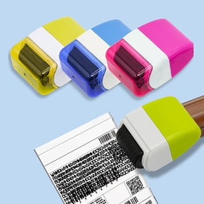 Identity Protection Roller Stamp Pen – Identity Theft Guard, Data Concealer, Ergonomic Ink Roller, Portable for Documents & Mail