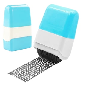 Identity Protection Roller Stamps,Identity Theft Protection Roller Stamp for ID Privacy Confidential and Address Blocker,Built-in Plastic Art Knife