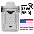 thumbnail image 1 of Identity Stronghold - Secure RFID Badge Holder for 1 Card - Heavy Duty Hard Plastic ID Badge Holder, 1 of 7