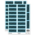 thumbnail image 1 of Identity Theft Protection Confidential Sticker Set - Light Blue - Matte Finish - 2.00" Large, 1 of 7