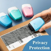 Identity Theft Protection Privacy Roller Stamp Confidential Data Guard Your ID Masking Blue