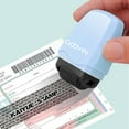 thumbnail image 1 of Identity Theft Protection Roller Stamp, Clearance, Wide Ink Confidential Roller Stamp, Refillable Privacy & Security Stamp for Blocking Out Privacy Information and Guard Your Address and ID, Blue, 1 of 9