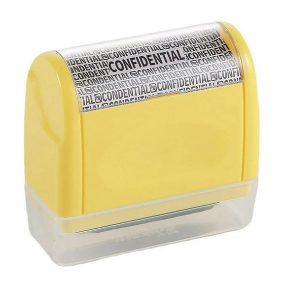 Identity Theft Protection Stamp Roller,for Personal Information Blackout, Privacy Confidential and Address Blocker, L