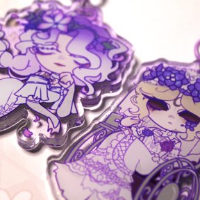 Identity V acrylic glitter keychains (1 keychain)