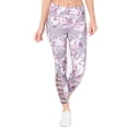 thumbnail image 1 of Ideology Explode Printed High-Rise Cutout Leggings, Newspaper Grey, XX-Large, 1 of 5