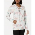 thumbnail image 1 of Ideology Floral-Print Lace-up Hoodie, Created for Macy's - Sweet Carnation, 1 of 2