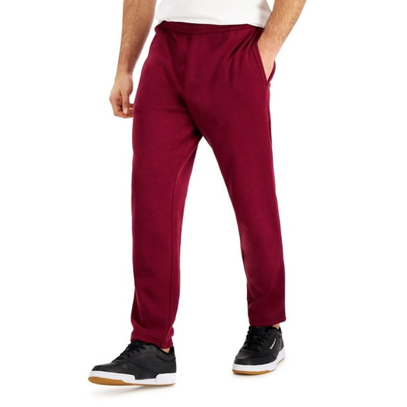 Ideology Men's Solid Fleece Pants, Malbec, Medium