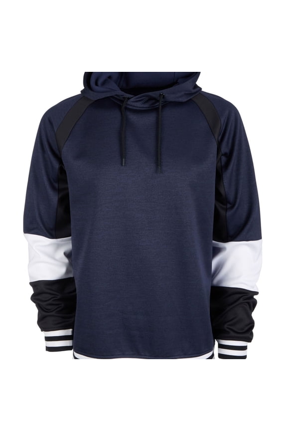 Mens Colorblocked Tech Fleece Hoodie Sweatshirt, Blue, Medium