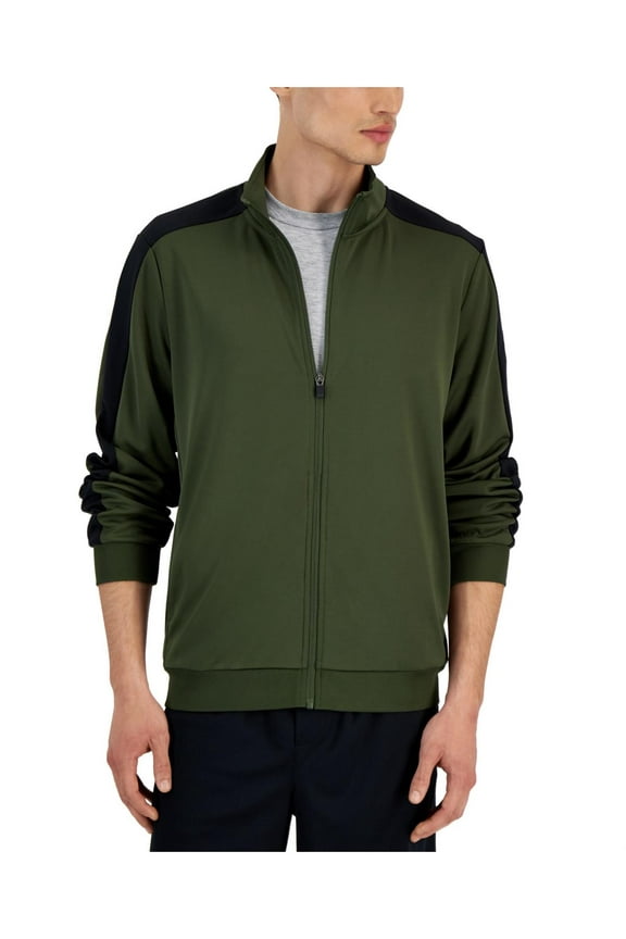 Mens Regular Fit Moisture Wicking Zip-Up Jacket