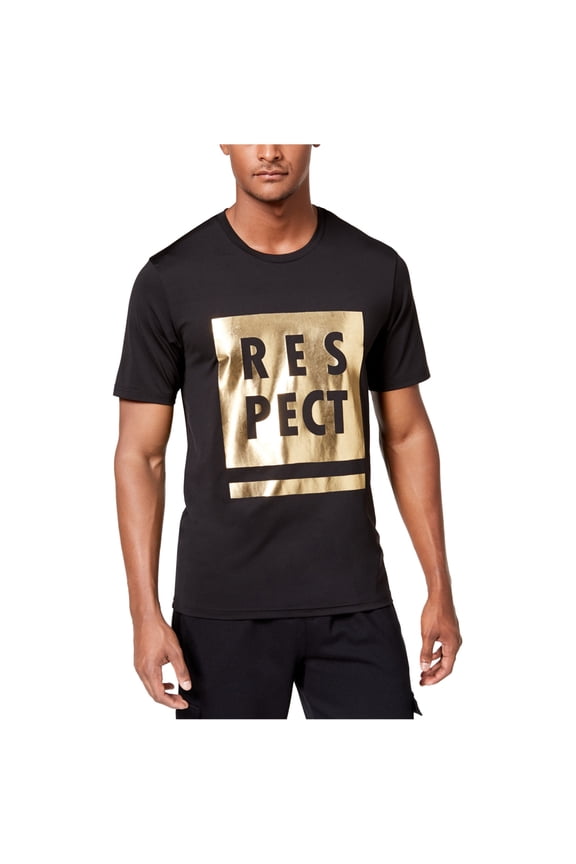 Mens Respect Graphic T-Shirt, Black, X-Large