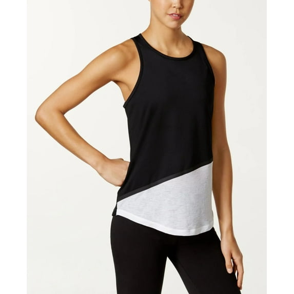 Ideology NOIR Women's Colorblock Fitness Tank Top, US X-Small