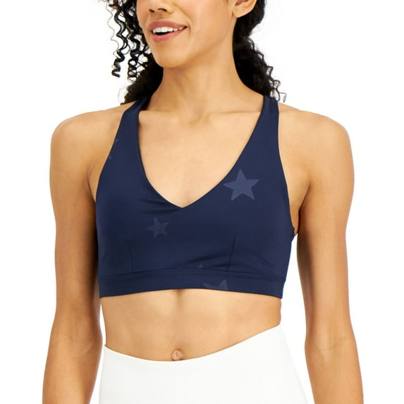 Ideology Performance Womens Strappy Low Impact Sports Bra