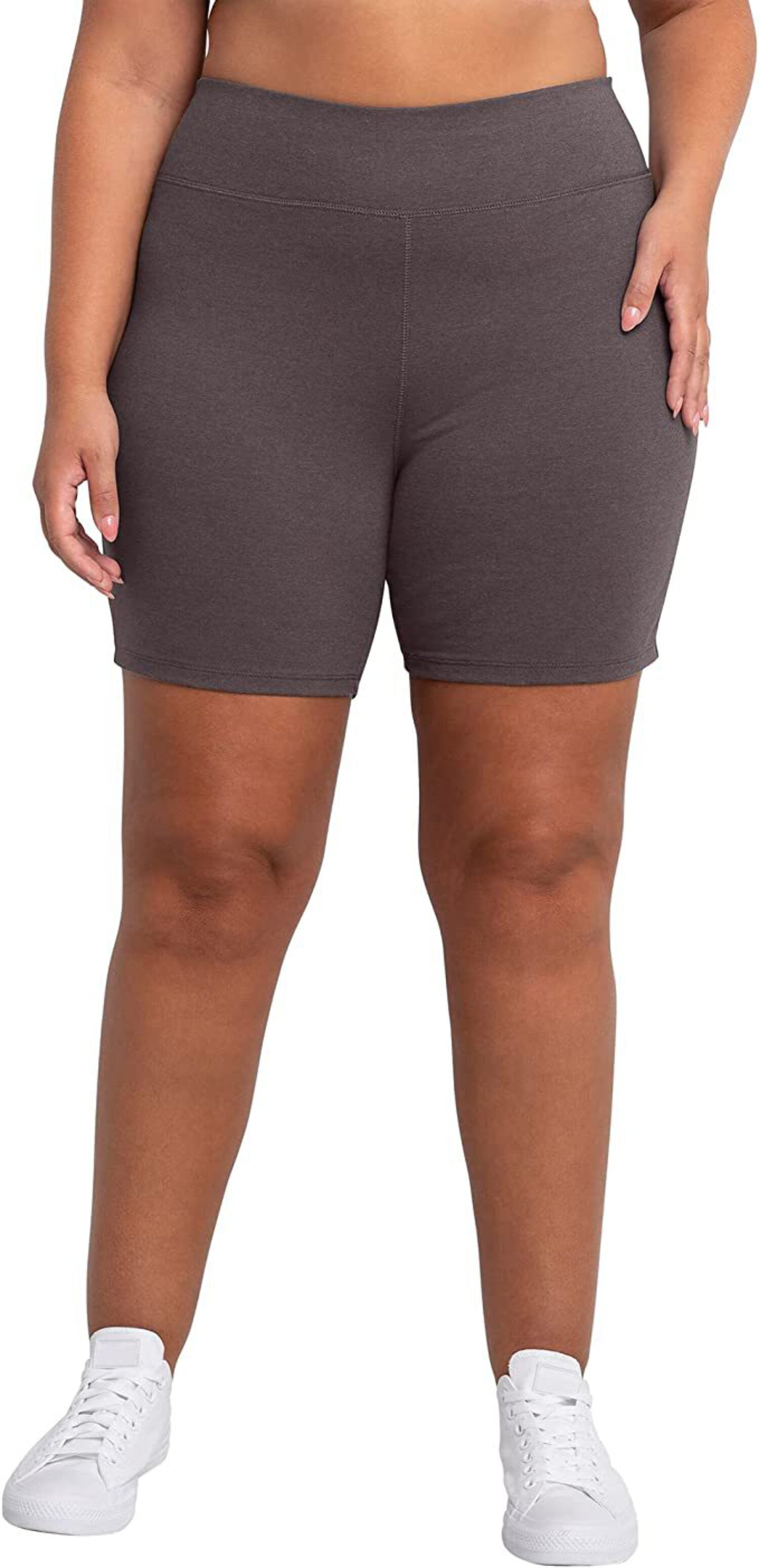 Id Ideology Womens Active Wear High Waist Shorts Gray Size Xx Large