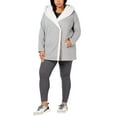 thumbnail image 1 of Ideology Plus Women's Fleece-Lined Soft Jacket, Stormy Heather, XXL, 1 of 3