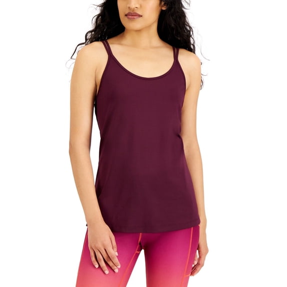 Ideology Solid Strappy Tank Top, Winter bloom Sz 2XL
