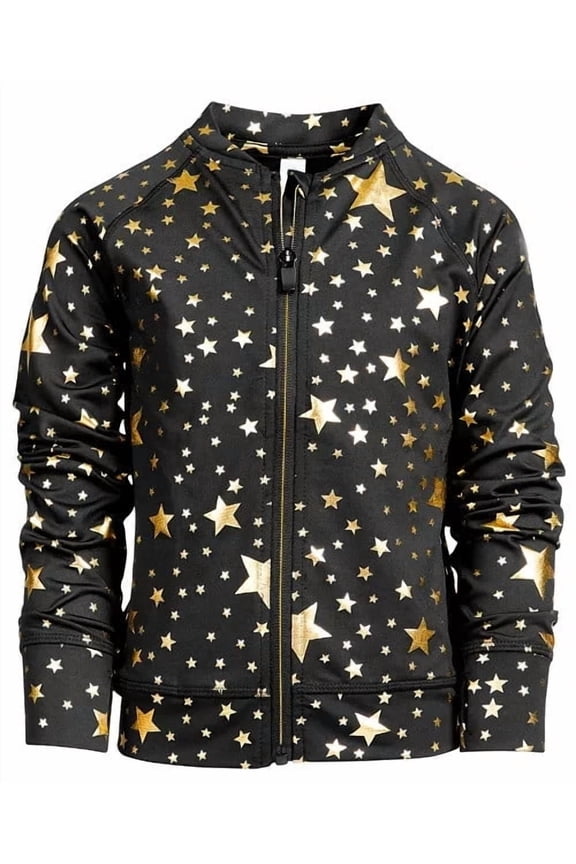 Toddler Girls Star-Print Zip-up Active Jacket Size 2T
