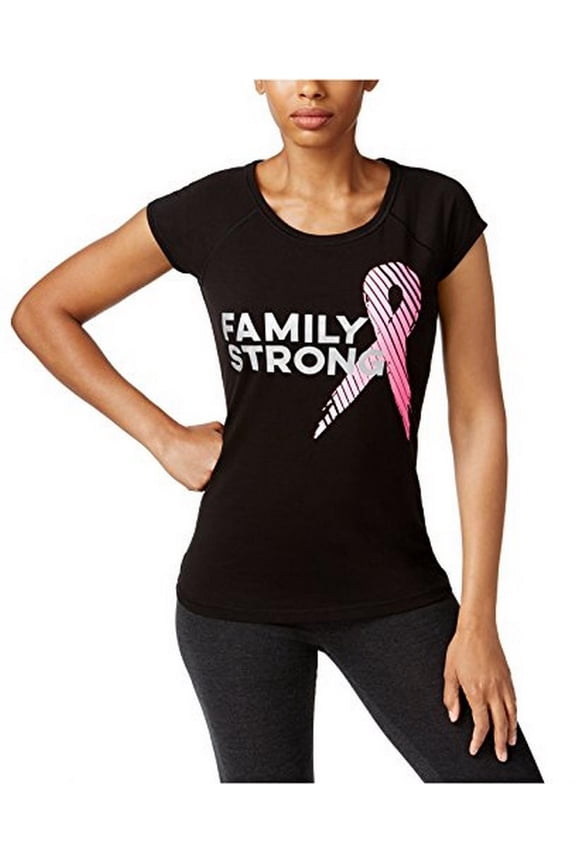 Women's Breast Cancer Research Foundation Graphic T-Shirt, Black, S