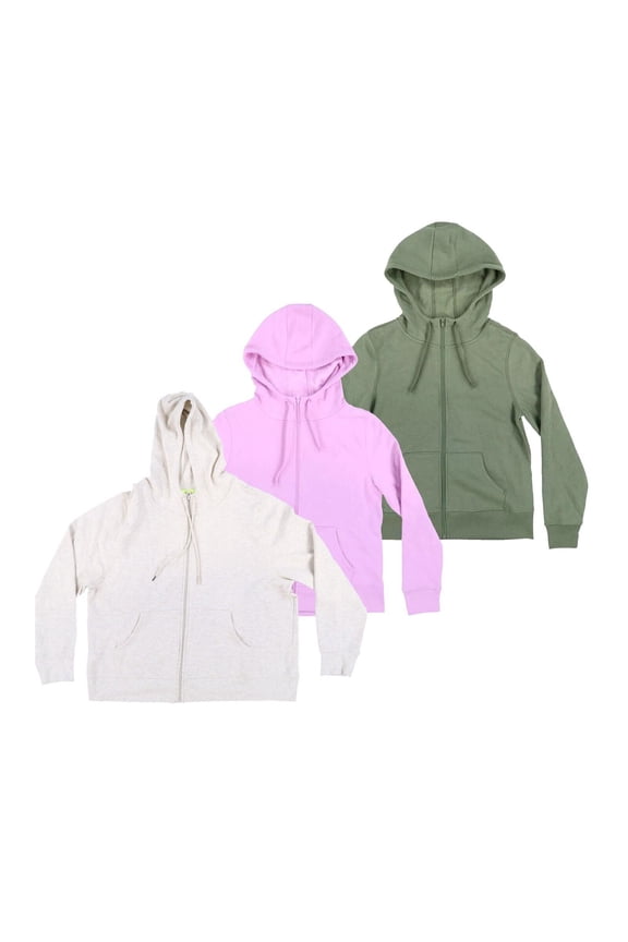 Women's Full Zip Hoodie Sweatshirt Long Sleeve Hooded Jacket Xs S M New