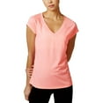 thumbnail image 1 of Ideology Women's Rapidry Heathered Performance T-Shirt, (Spring Tulip Small), 1 of 3
