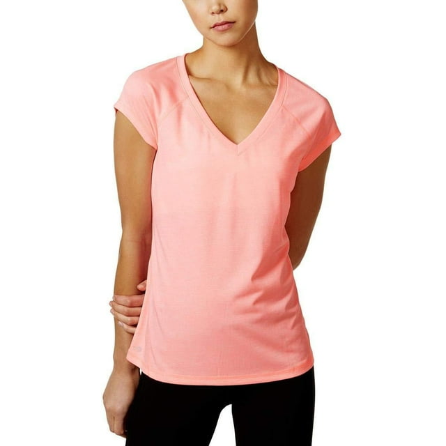 Ideology Women's Rapidry Heathered Performance T-Shirt, (Spring Tulip Small)