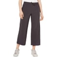 thumbnail image 1 of Ideology Women's Recycled Wide-Leg Woven Pants, Deep Charcoal Large - NEW, 1 of 1