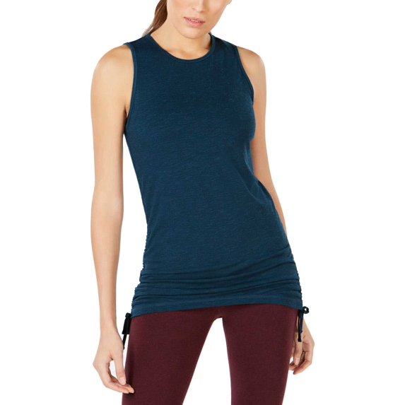 Ideology Women’s Side-Tie Tank Top, Pasific Teal, Large