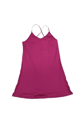 Women's Slip Workout Dress Cross Back Magenta Large New