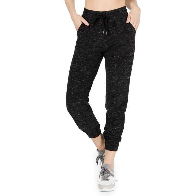 Ideology Women's Space-Dyed Joggers, Black, X-Small