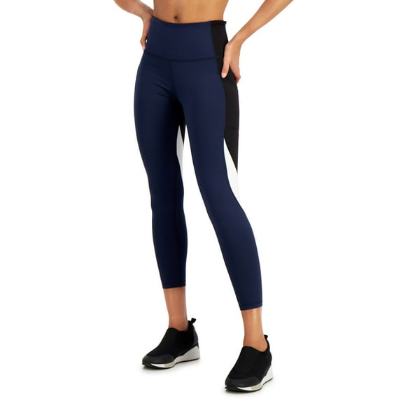 Ideology Womens Activewear Colorblock 7/8 Leggings;X-Large