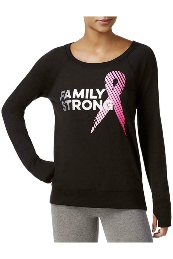 Womens Activewear Graphic Slogan Top;XS