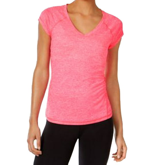 Ideology Womens Activewear Heathered Performance T-Shirt;S
