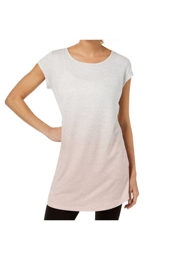Ideology Womens Activewear Ombre V Back Tunic;Small