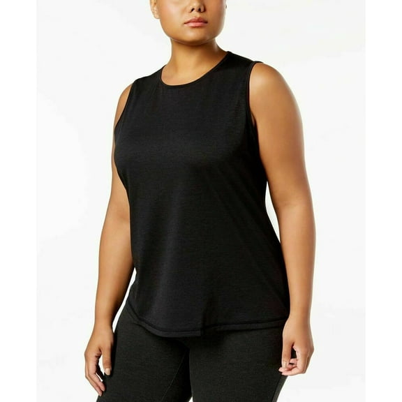 Ideology Womens Activewear Plus Size Keyhole-Back Tank Top;1X