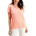 thumbnail image 1 of Ideology Womens Activewear Shadow-Stripe T-Shirt;X-Small, 1 of 5