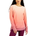 thumbnail image 1 of Ideology Womens Activewear Sunset Ombre Curved-Hem Tunic;X-Small, 1 of 1