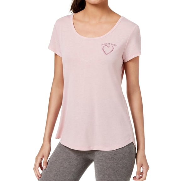 Ideology Womens Always With Graphic T-Shirt, Pink, Large