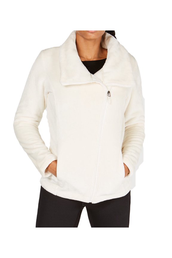Womens Asymmetrical Zip Fleece Jacket