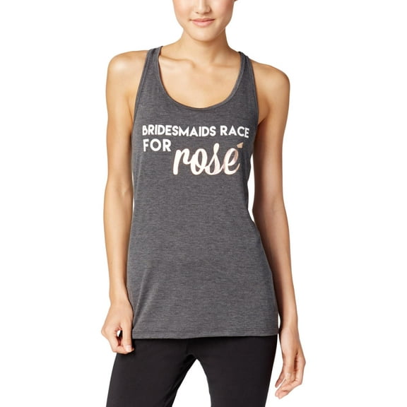 Ideology Womens Bridesmaid Slogan Bridal Tank Top Gray XL