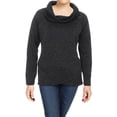 thumbnail image 1 of Ideology Womens Cowl Neck Fleece Pullover Sweater Black XL, 1 of 2