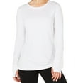 thumbnail image 1 of Ideology Womens Crochet Back Long Sleeve Top;XX-Large, 1 of 1