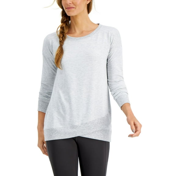 Ideology Womens Crossover-Hem Top;X-Small
