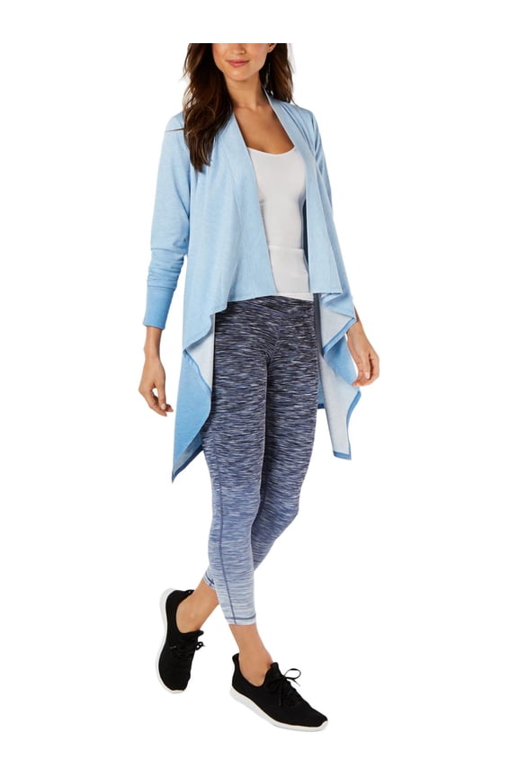 Womens Dip-Dye Yoga Cardigan Blue XS