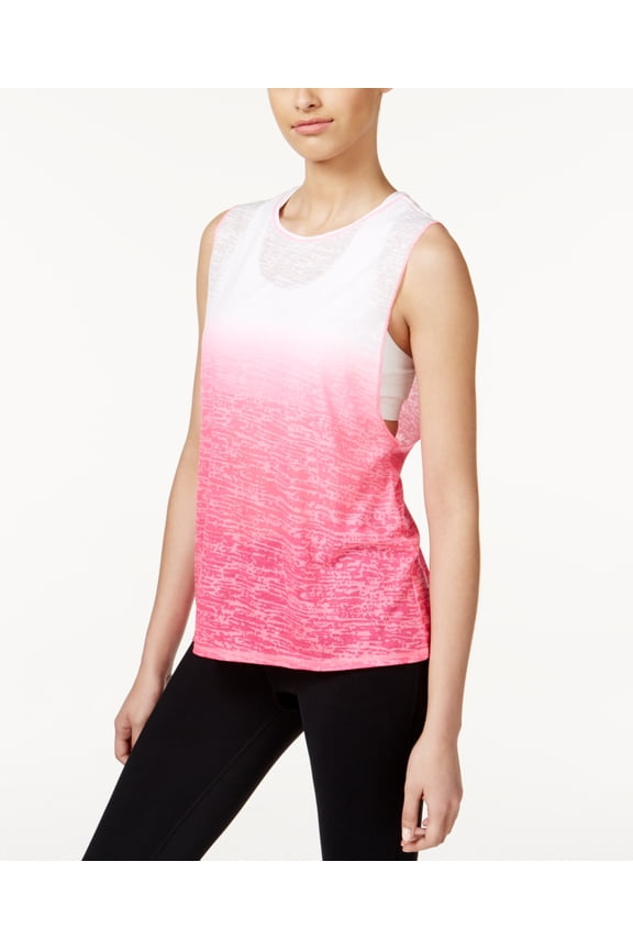 Womens Dip-Dyed Burnout Tank Top Size X-Large