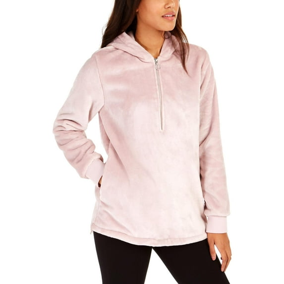 Ideology Womens Fleece Cold Weather Velour Jacket