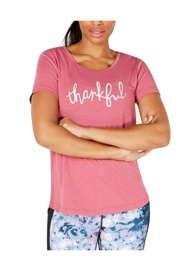 Womens Graphic V-Back T-Shirt Size Medium
