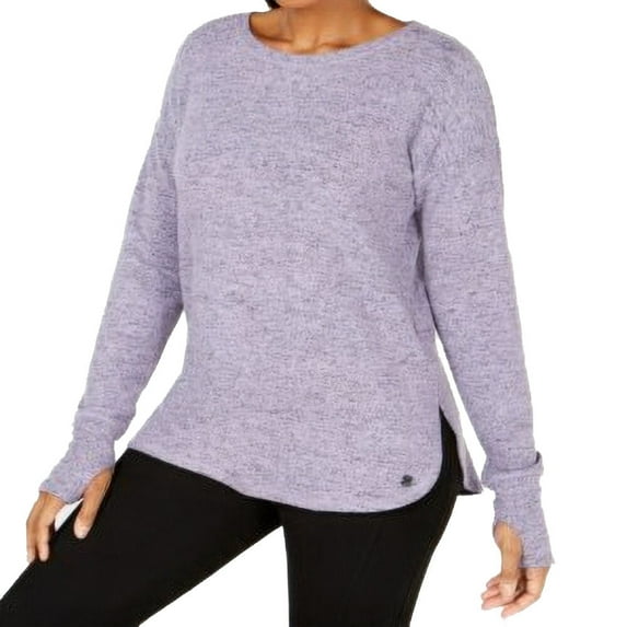 Ideology Womens Heathered Long Sleeve Top