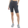 thumbnail image 1 of ID Ideology Womens Compression High Rise 10 Bike Shorts Deep Charcoal XS, 1 of 2